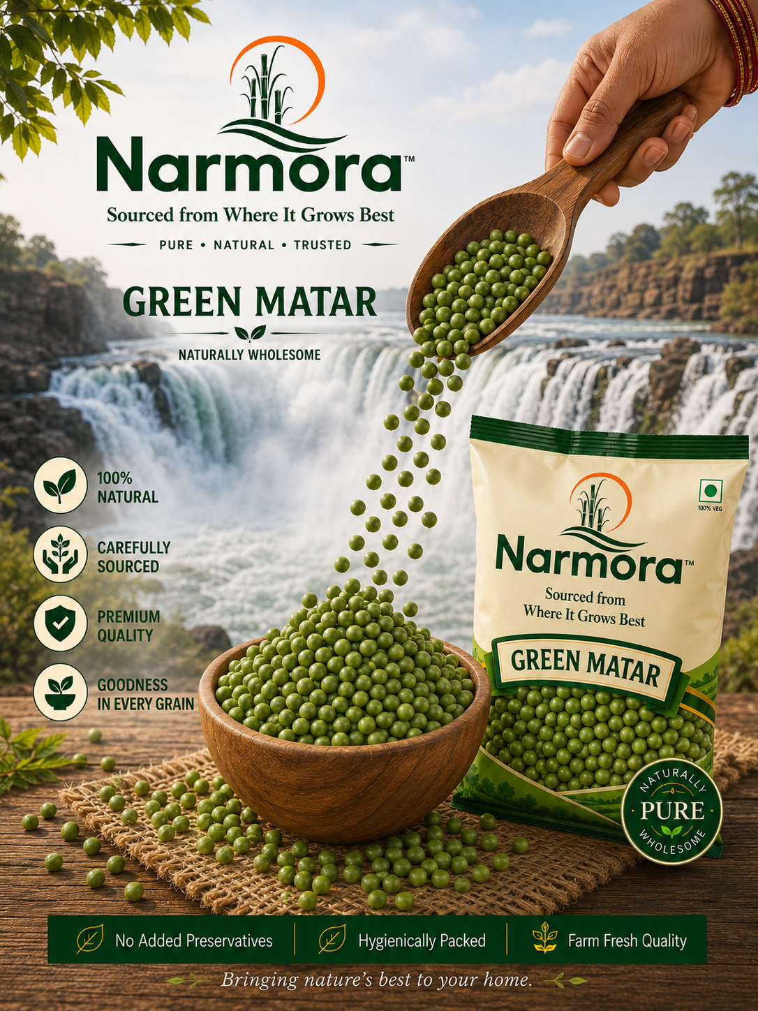 Matar Green (Dried)| 500gm